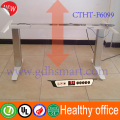 Extendable table & height adjustable desk with electric motor & metal computer table with electric lifting column